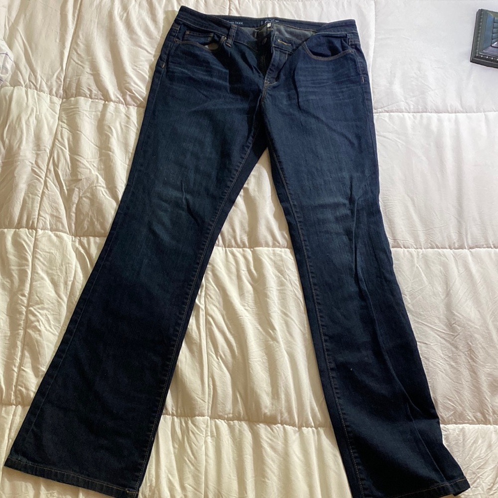 ✅ANN TALOR LOFT Modern Boot Jean.  Women’s size 30/10. Dark jean.